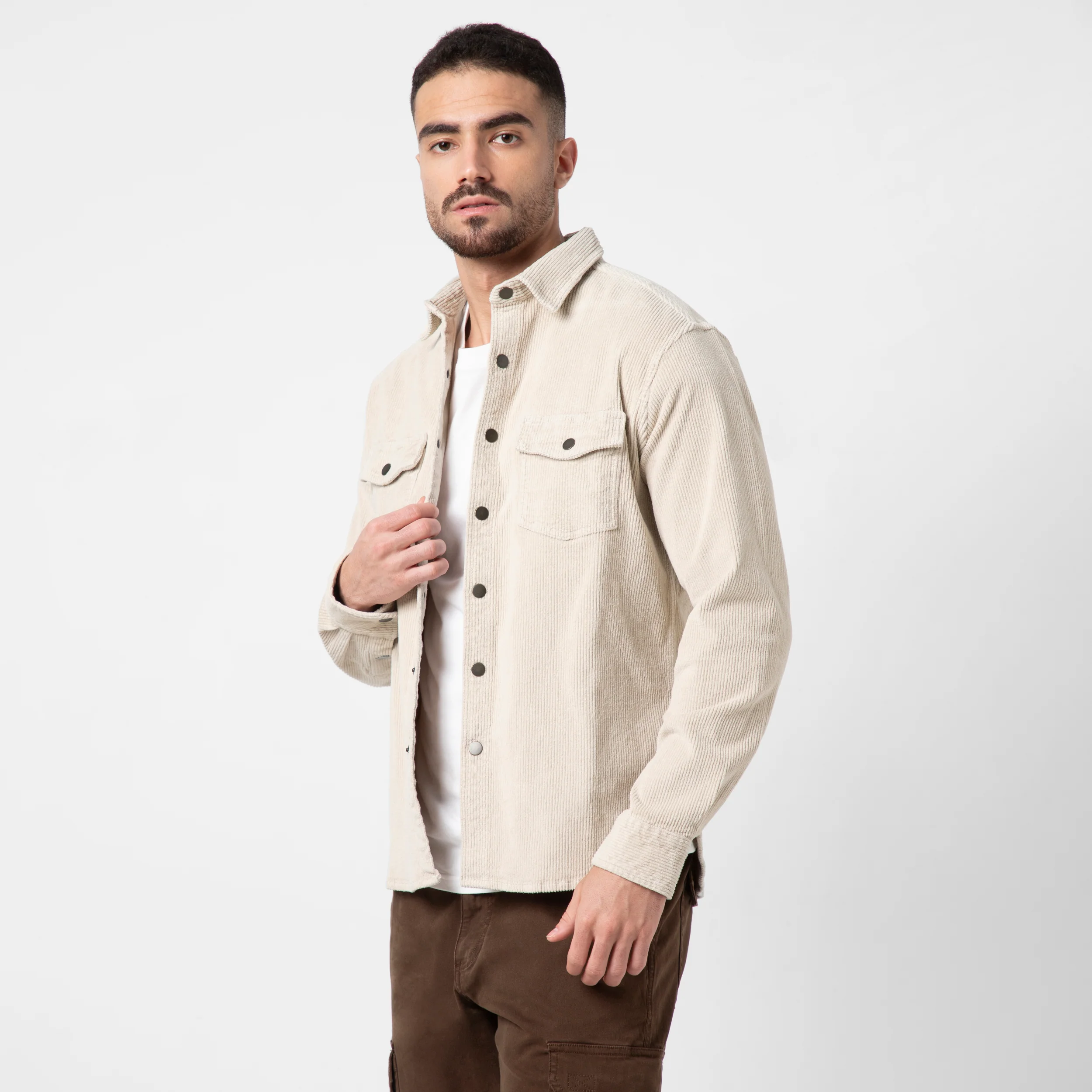 Corduroy Snap Overshirt - Image 11