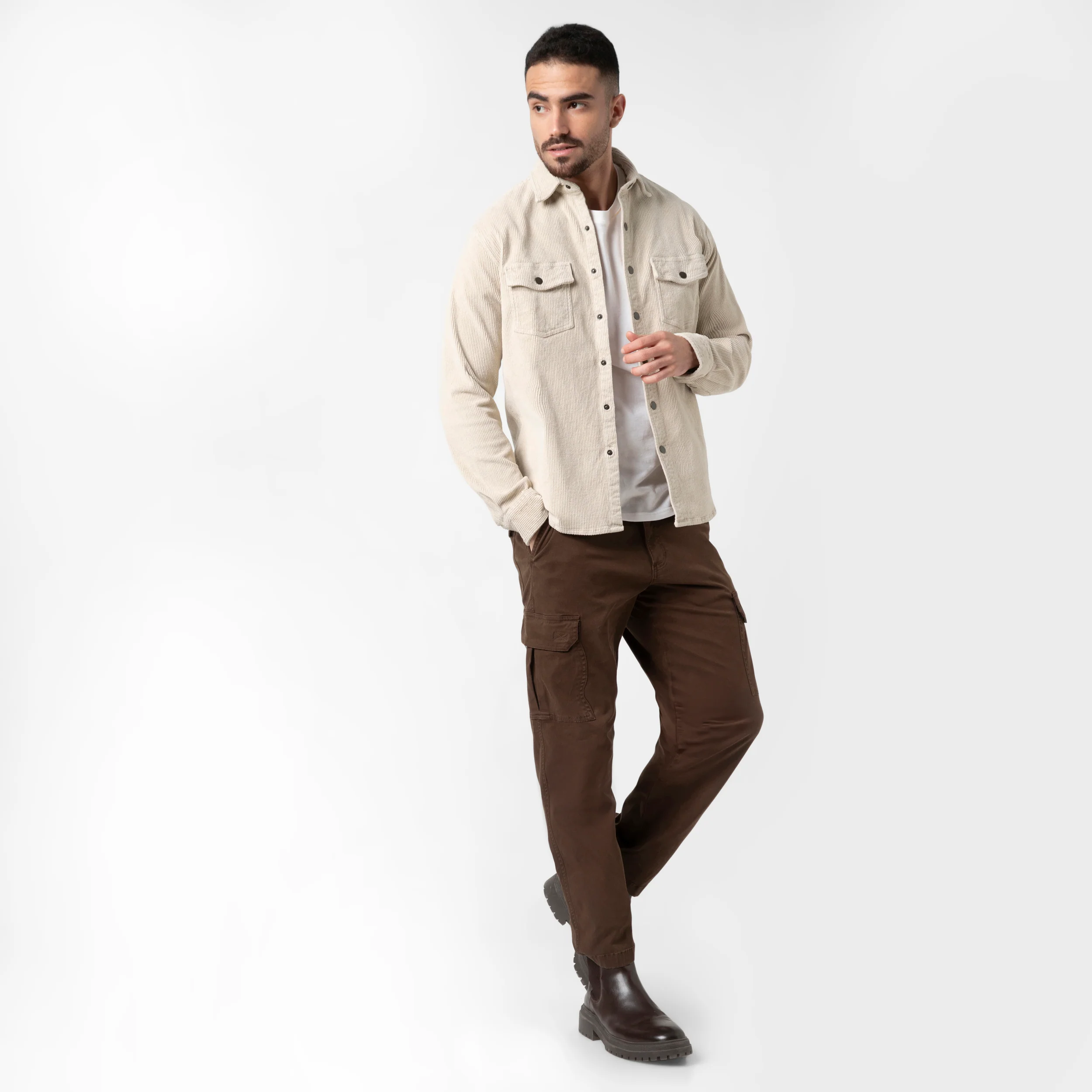 Corduroy Snap Overshirt - Image 14