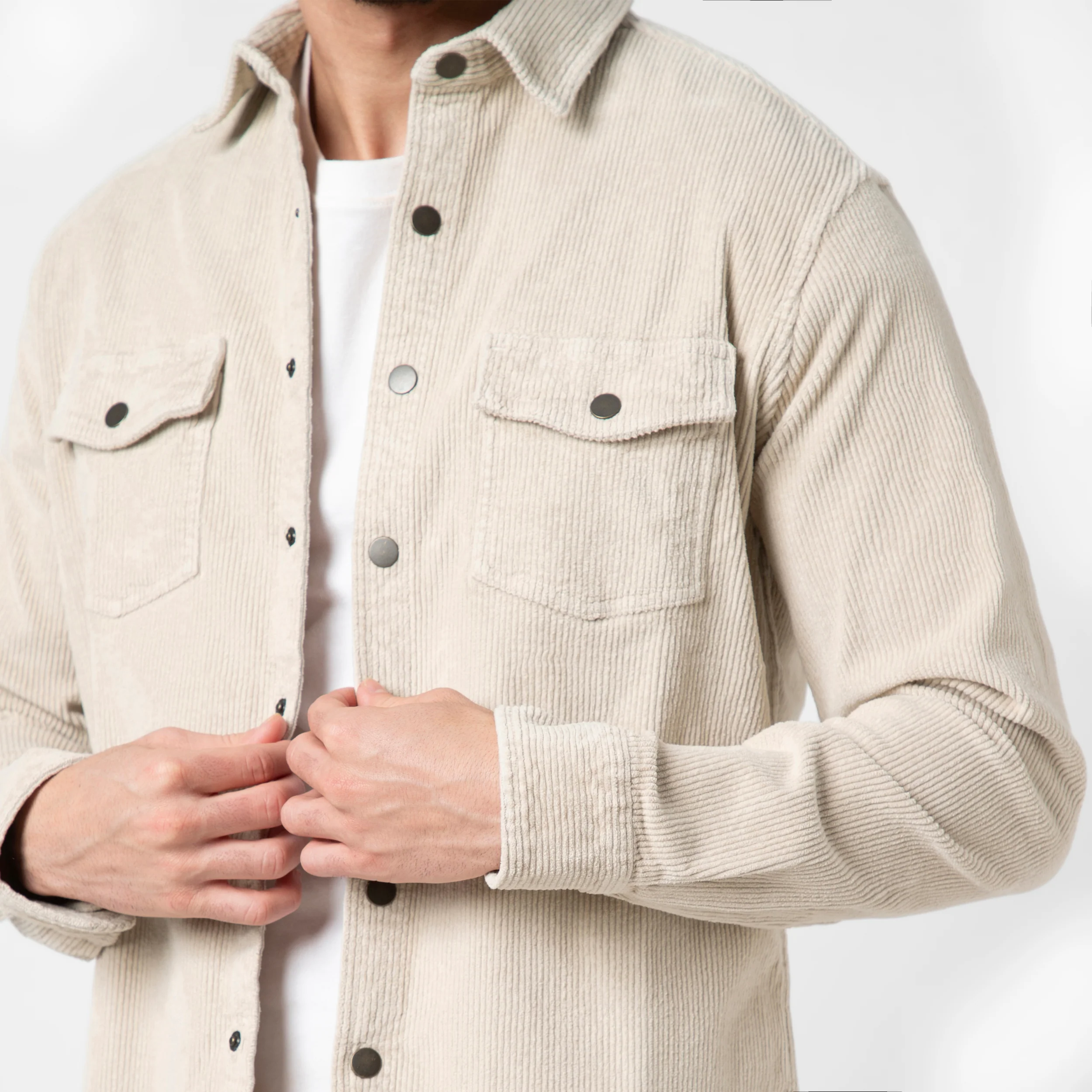 Corduroy Snap Overshirt - Image 15