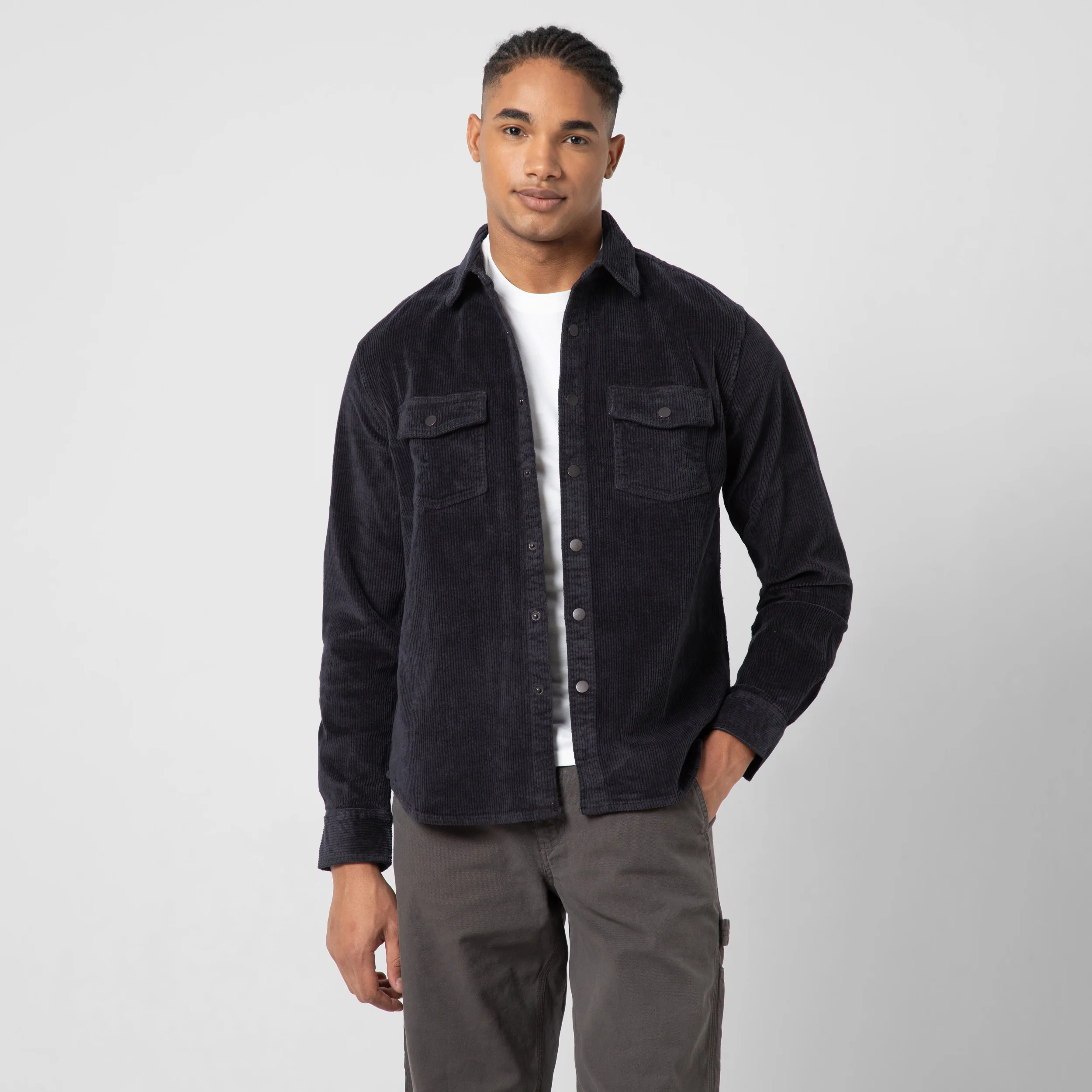 Corduroy Snap Overshirt - Image 19