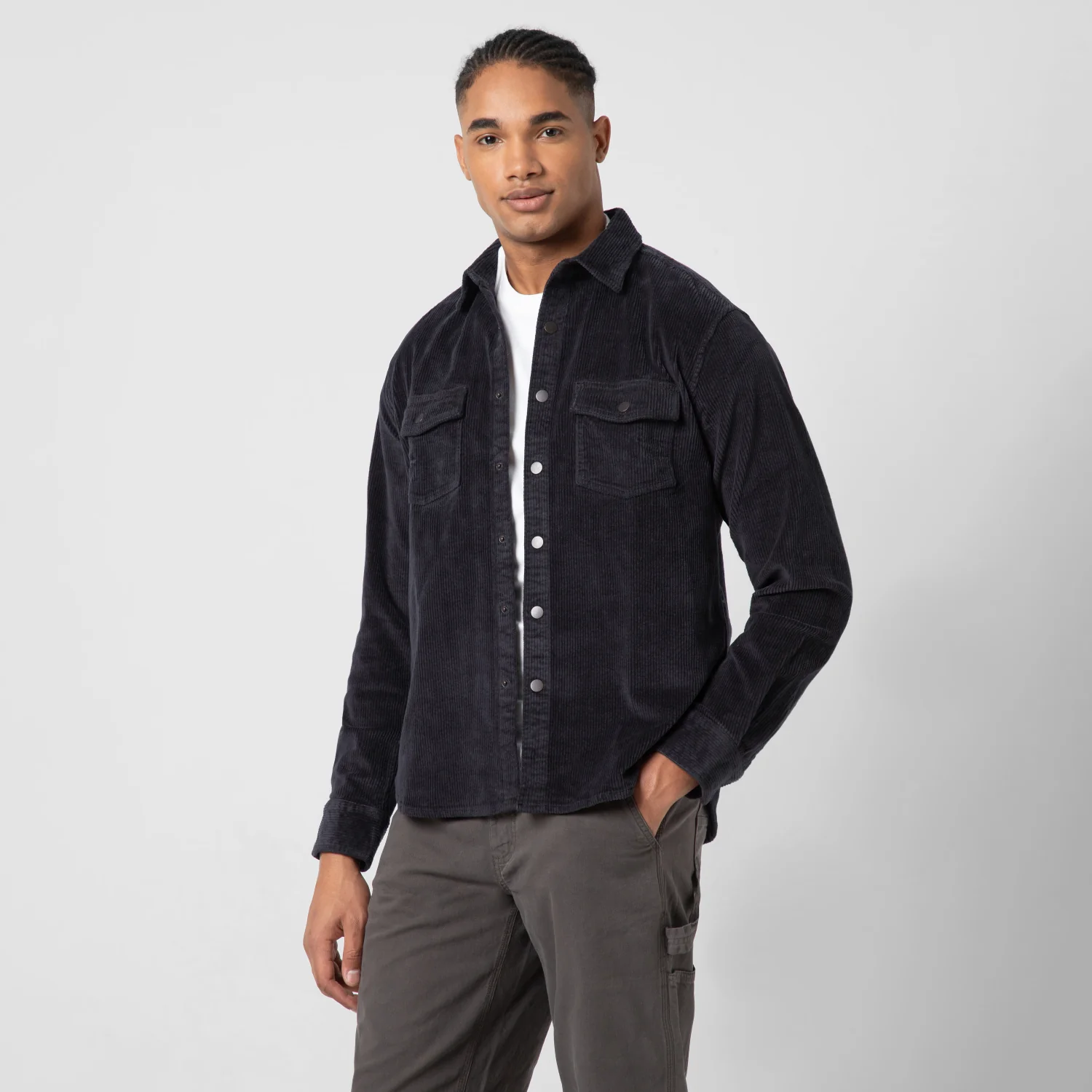 Corduroy Snap Overshirt - Image 20