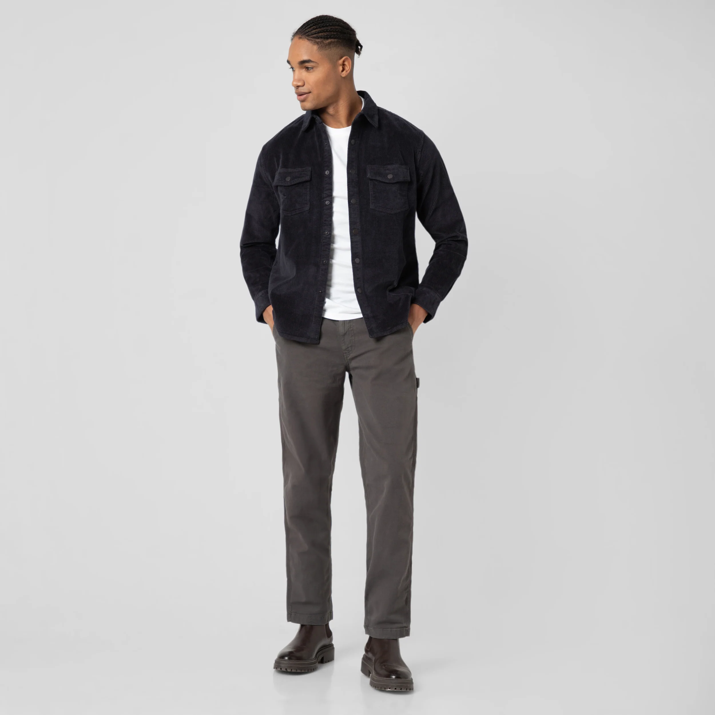 Corduroy Snap Overshirt - Image 22