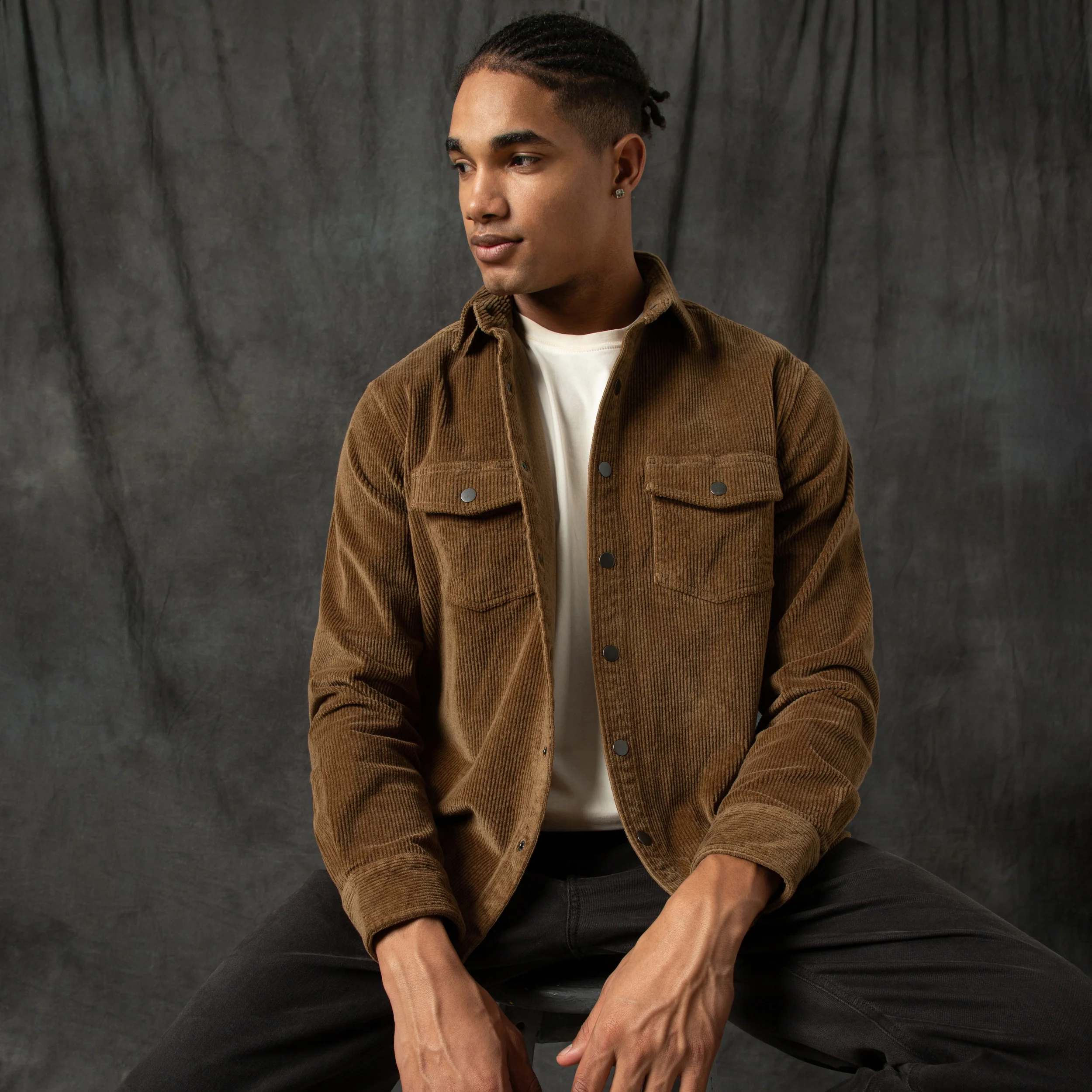 Corduroy Snap Overshirt - Image 29