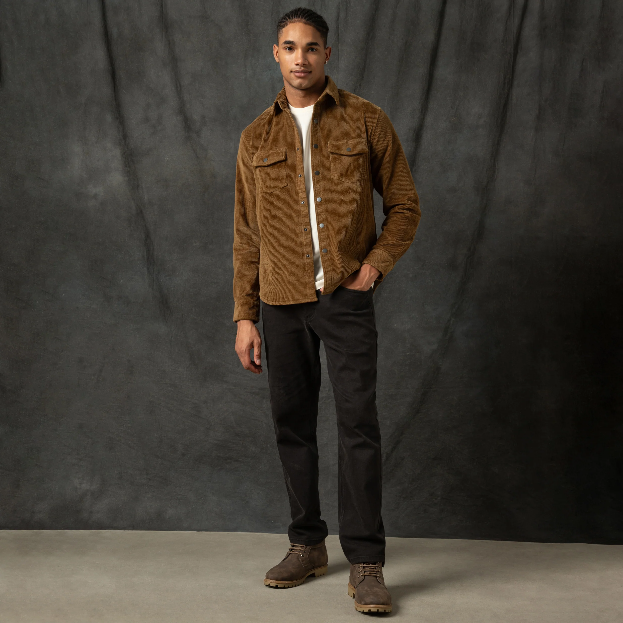 Corduroy Snap Overshirt - Image 31