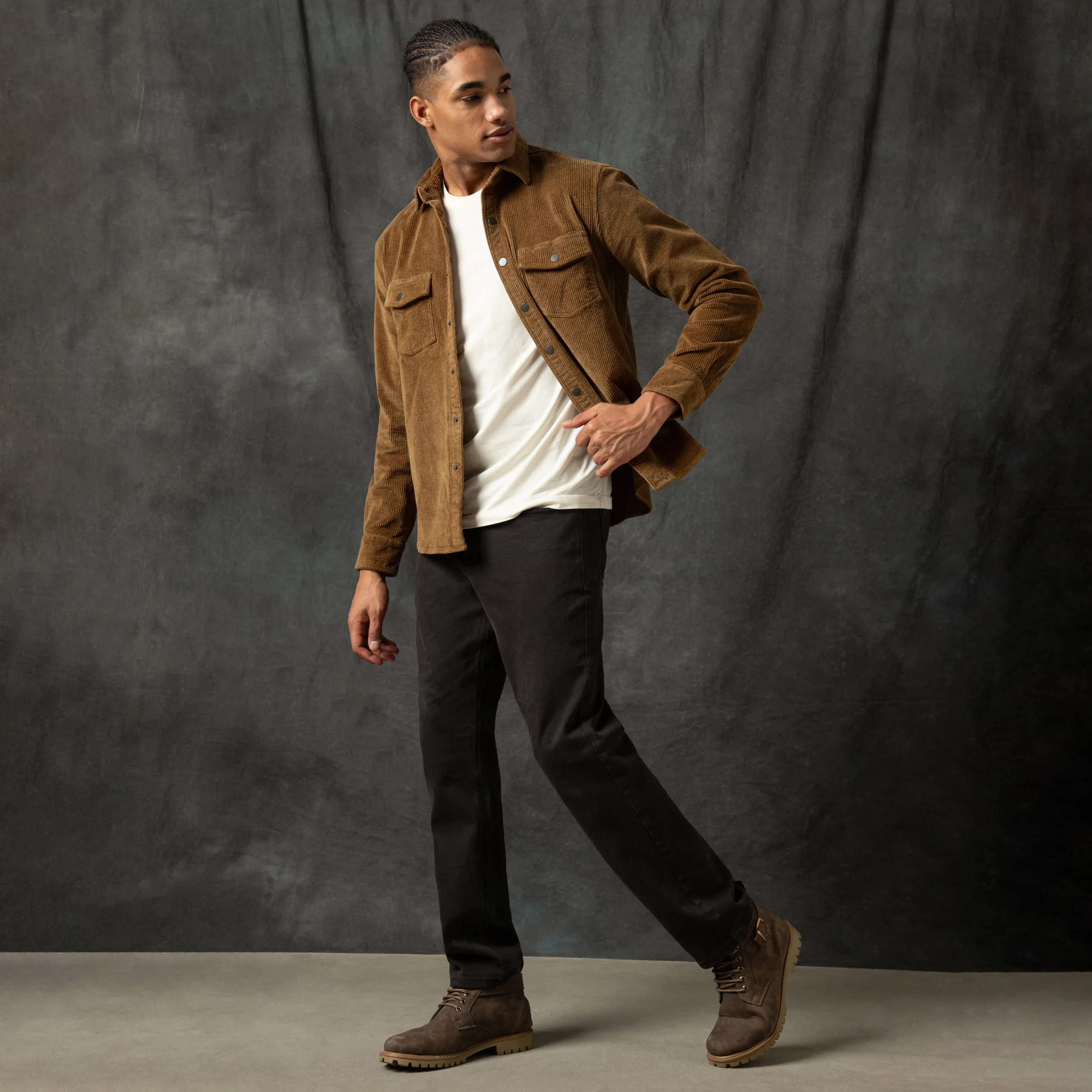 Corduroy Snap Overshirt - Image 32