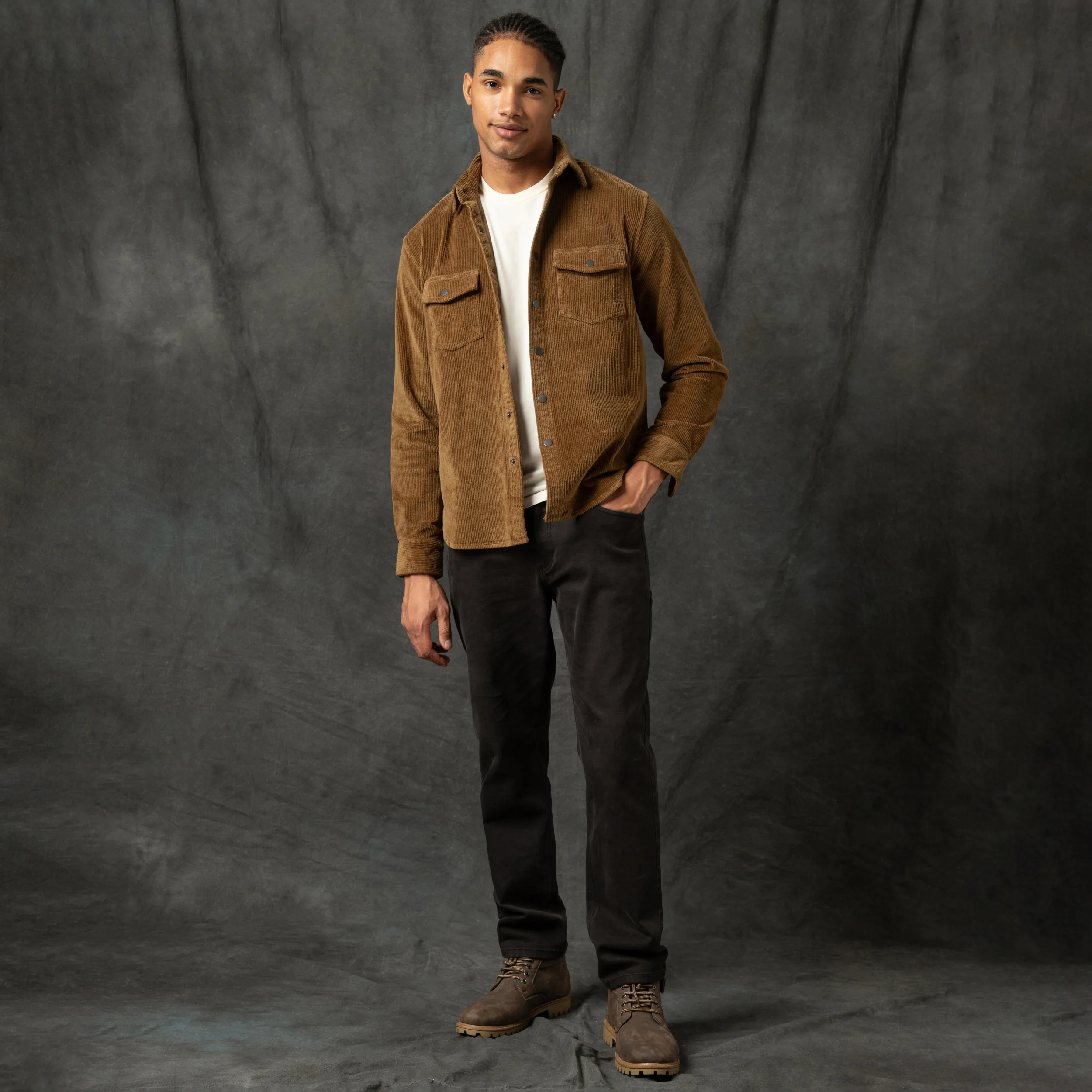 Corduroy Snap Overshirt - Image 33