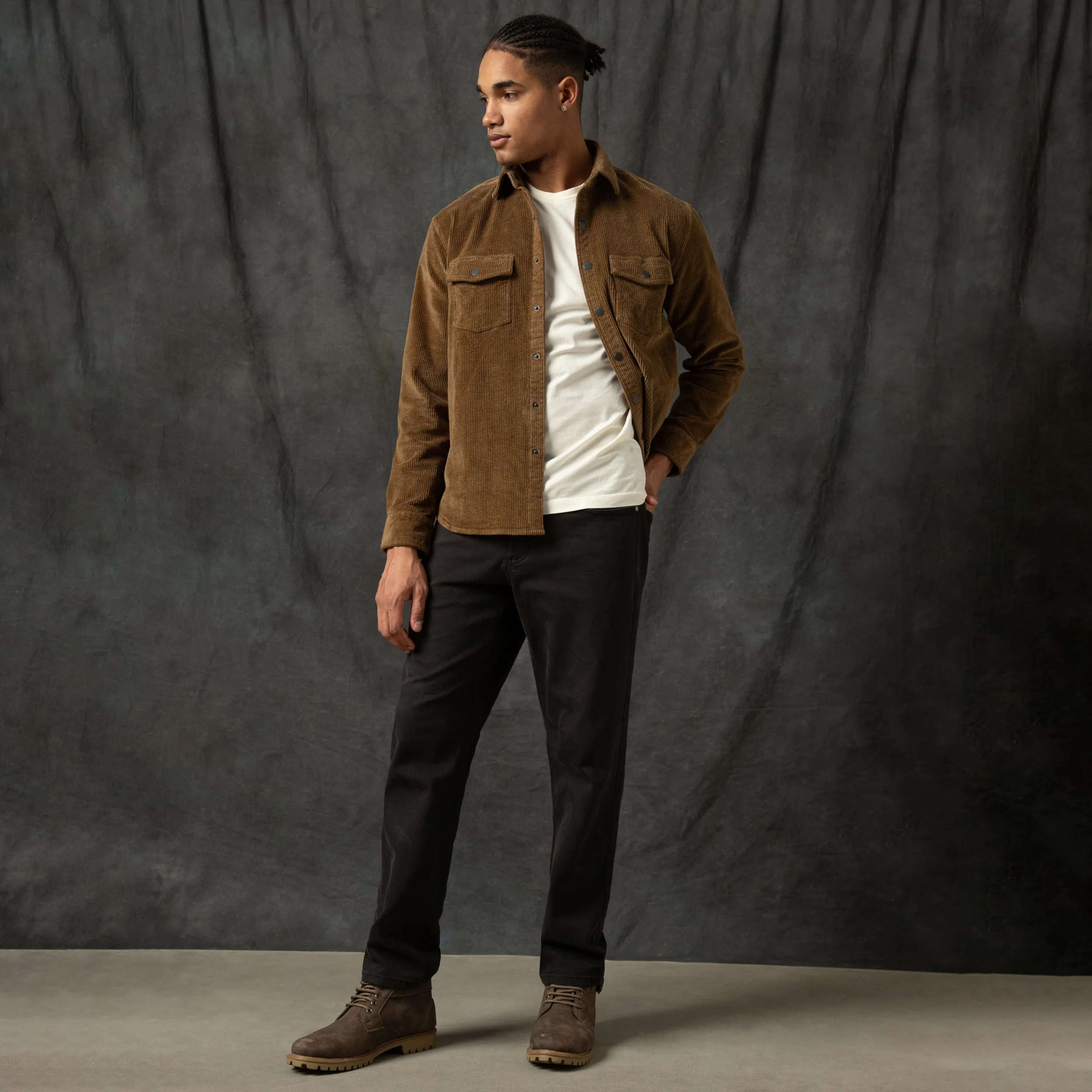 Corduroy Snap Overshirt - Image 34