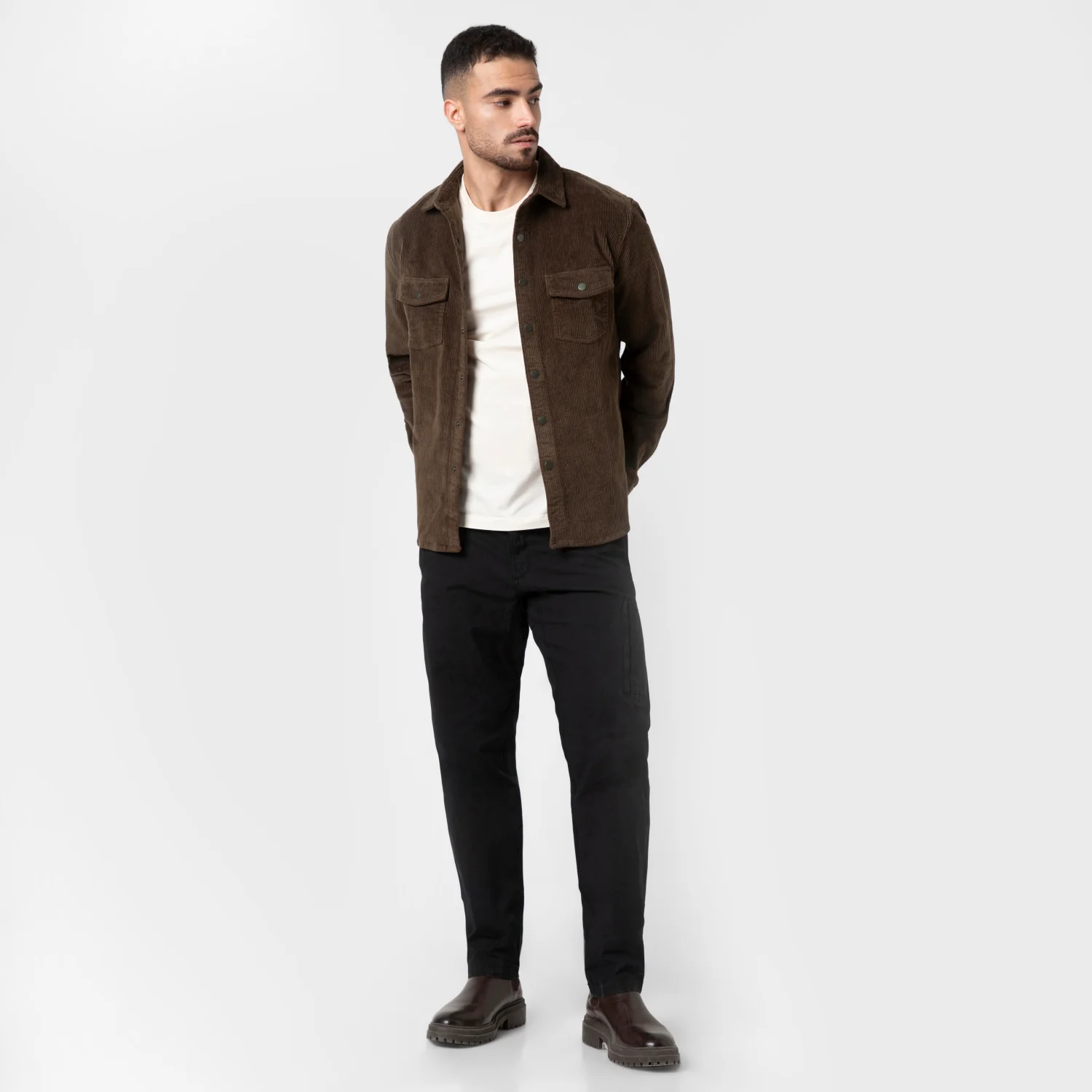 Corduroy Snap Overshirt - Image 4
