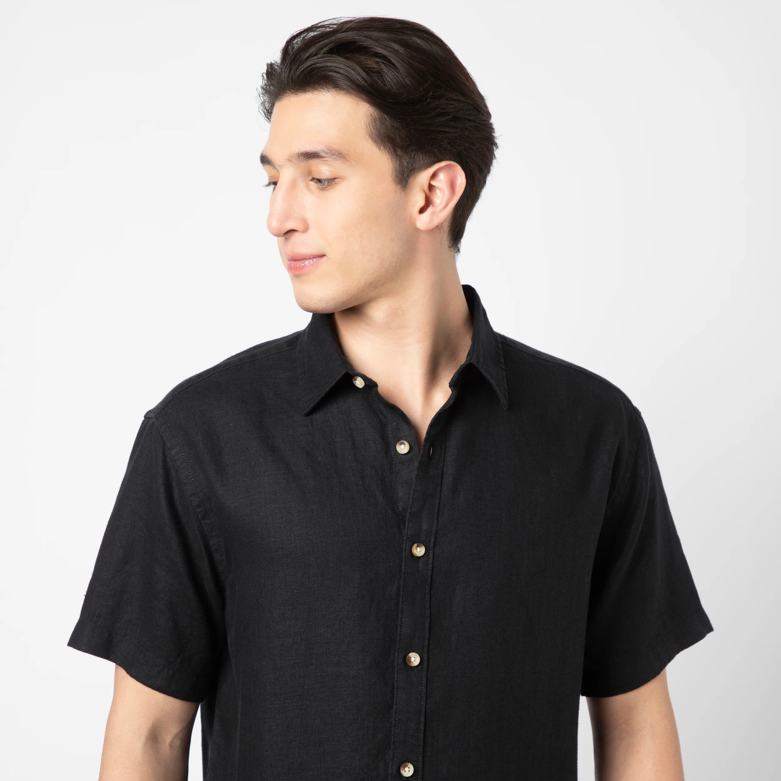 Linen Short Sleeve Shirt - Image 15