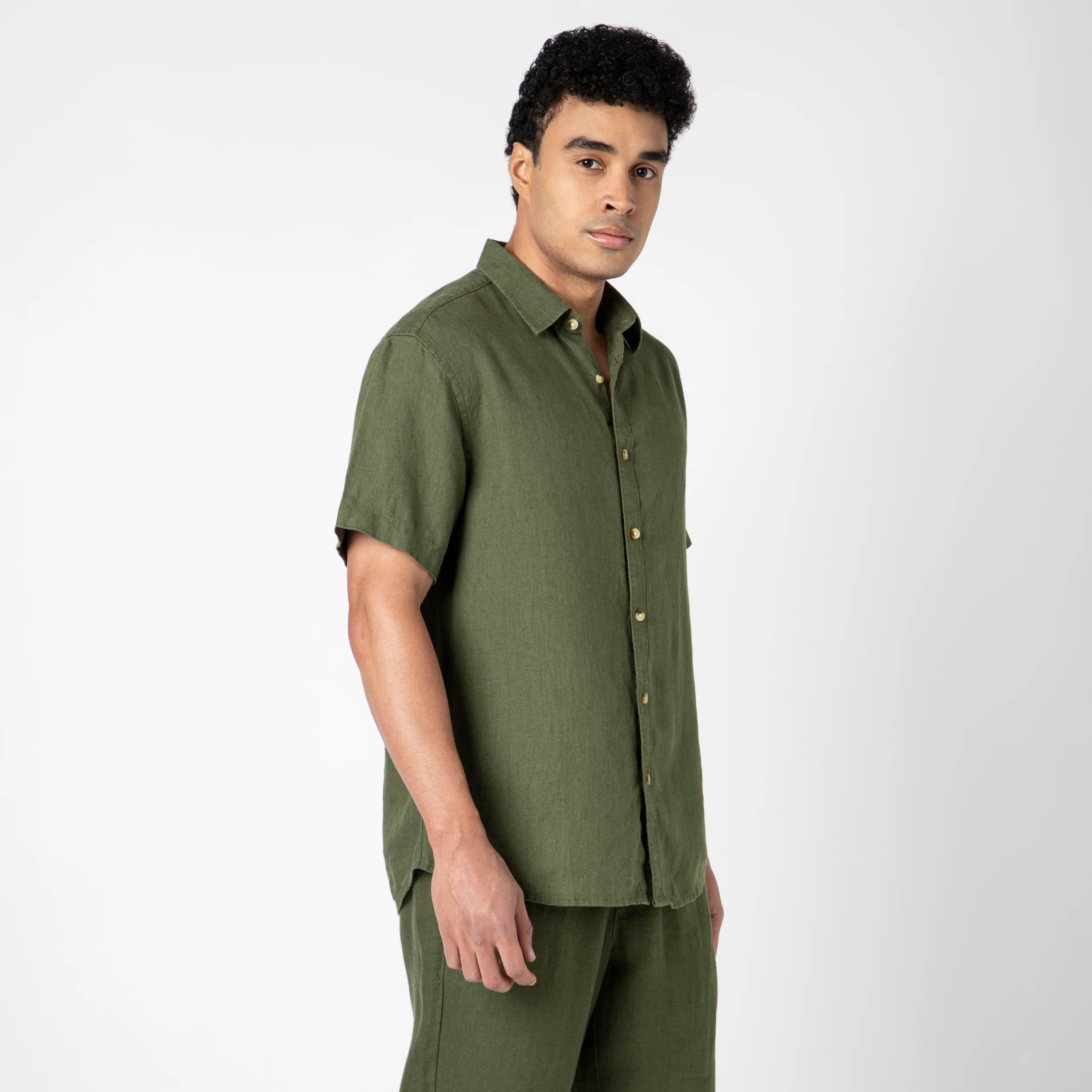Linen Short Sleeve Shirt - Image 22