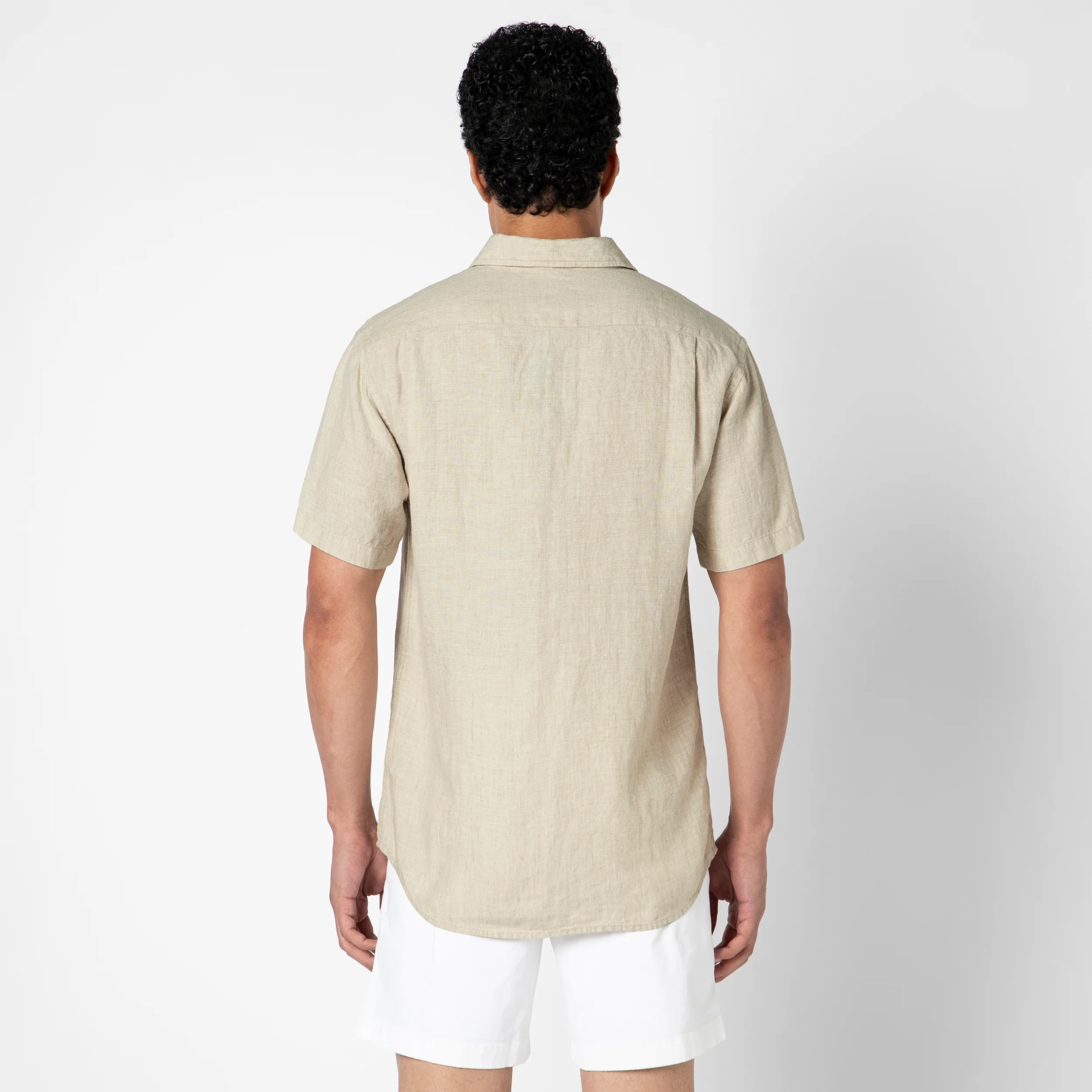 Linen Short Sleeve Shirt - Image 3