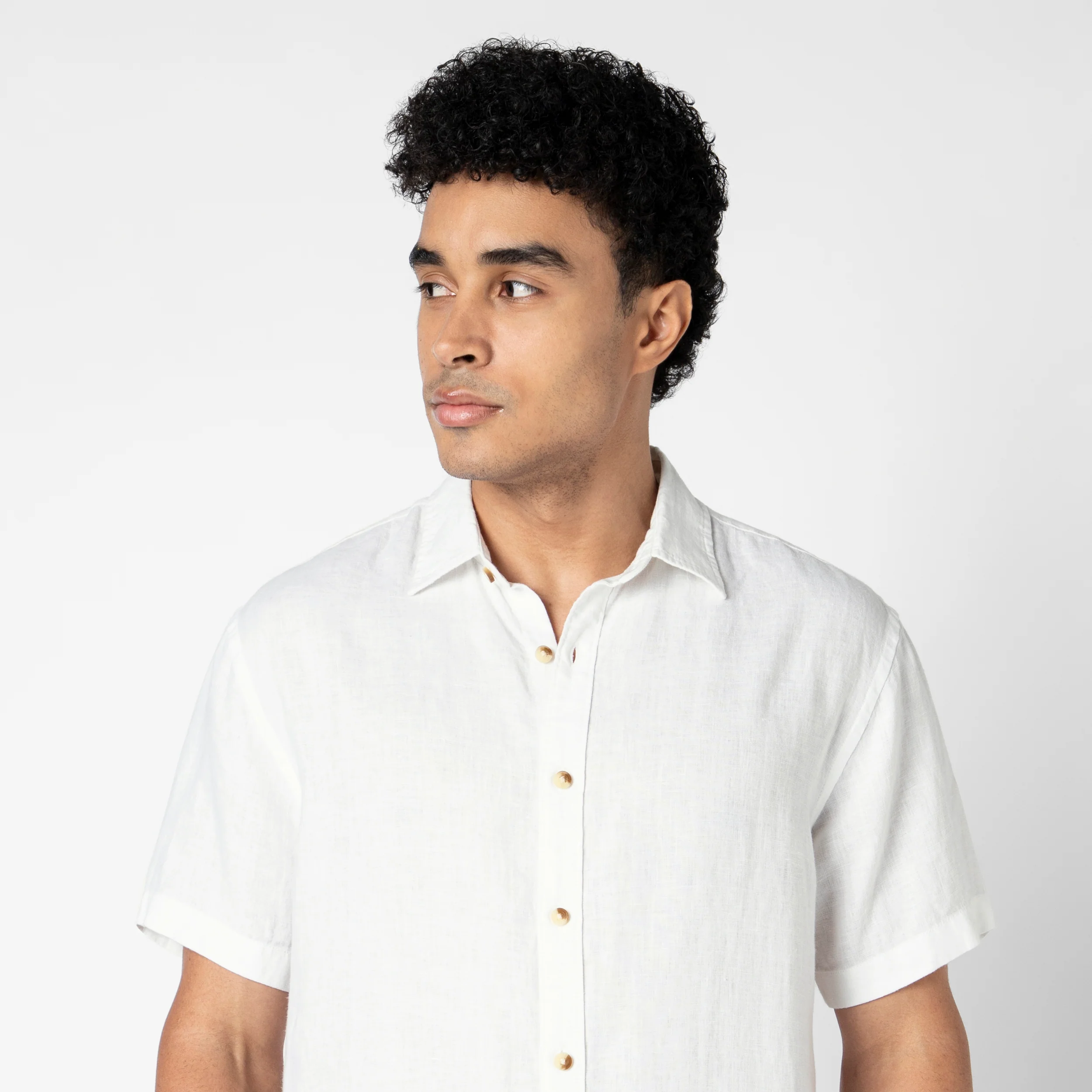 Linen Short Sleeve Shirt - Image 35