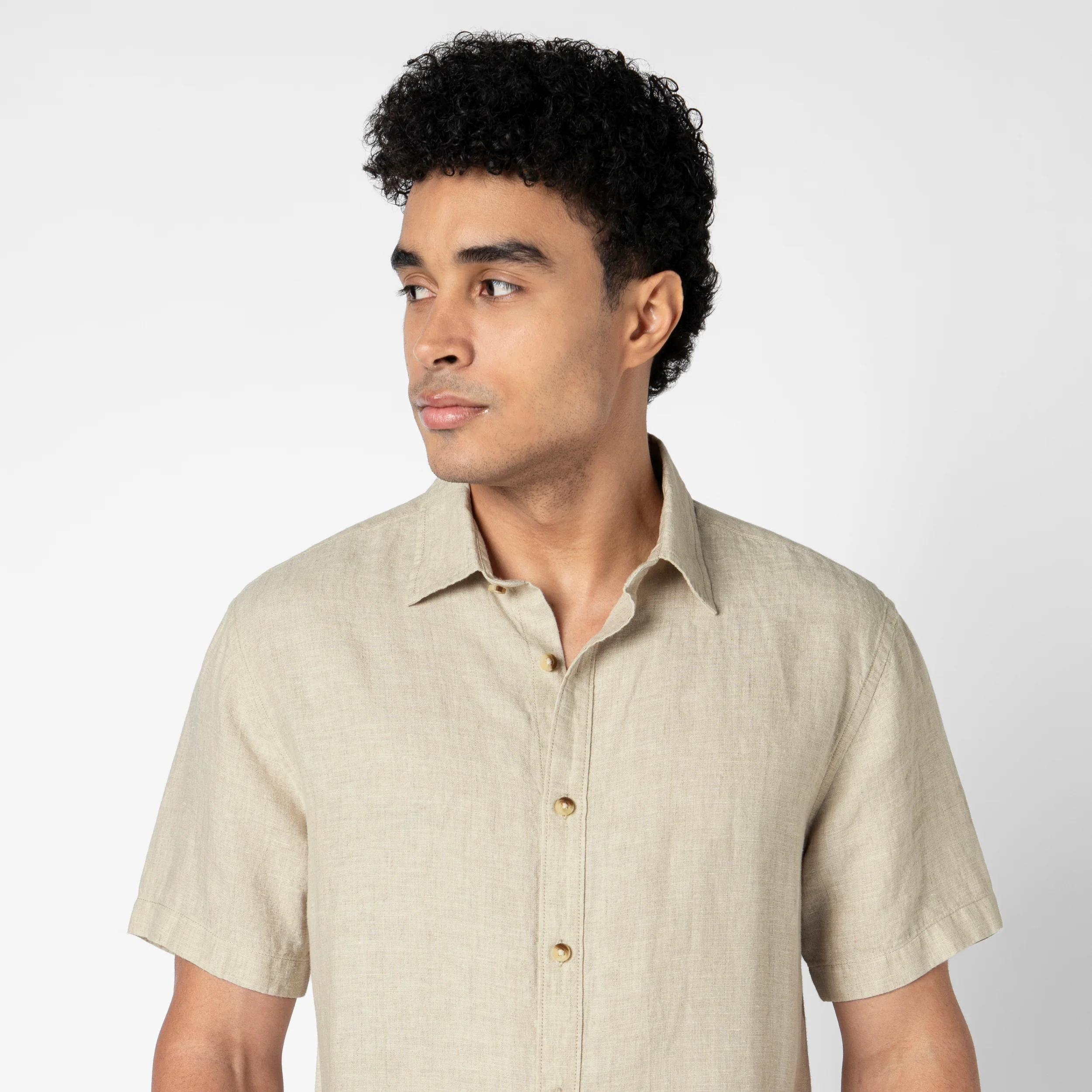 Linen Short Sleeve Shirt - Image 6