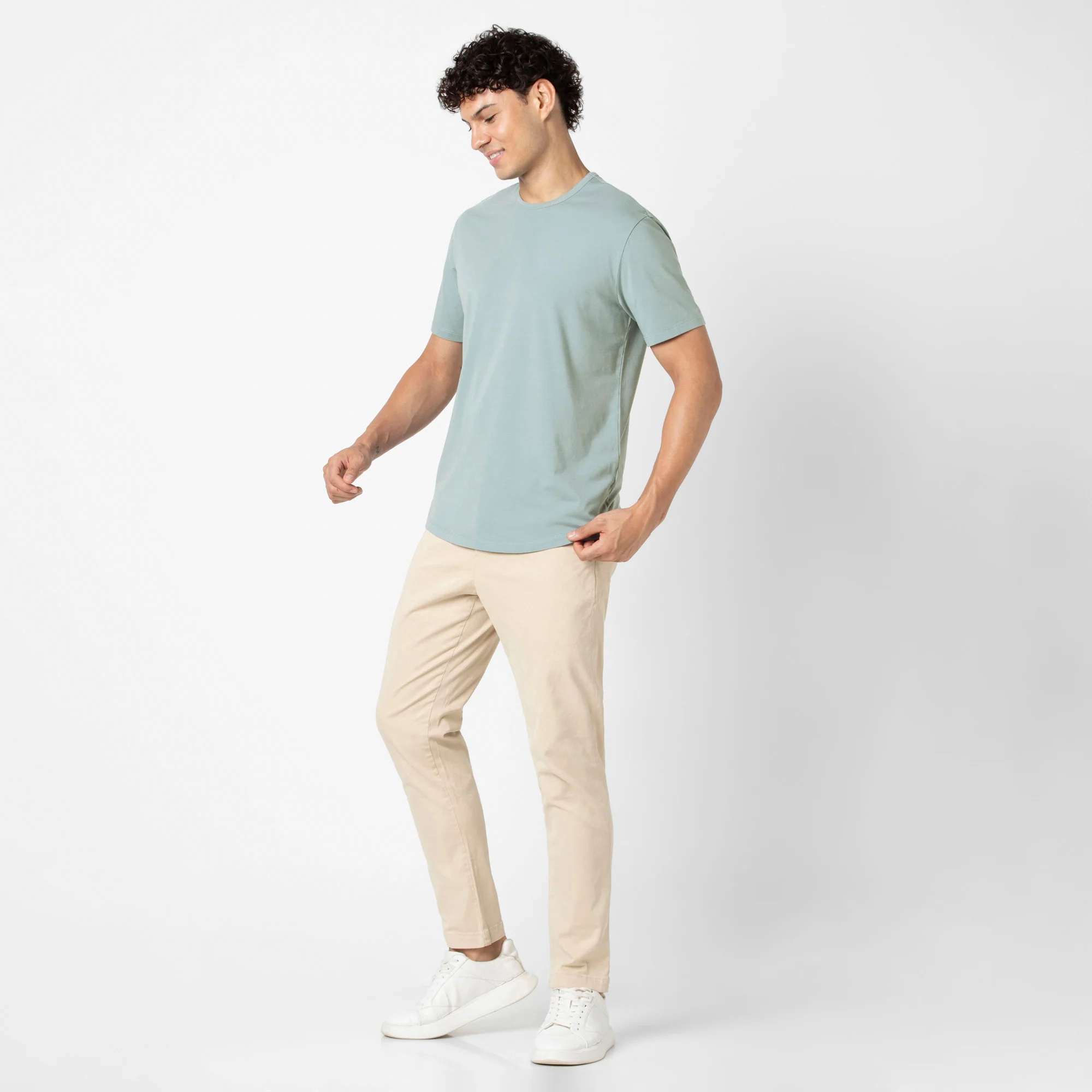 Supima Curved Tee - Image 4
