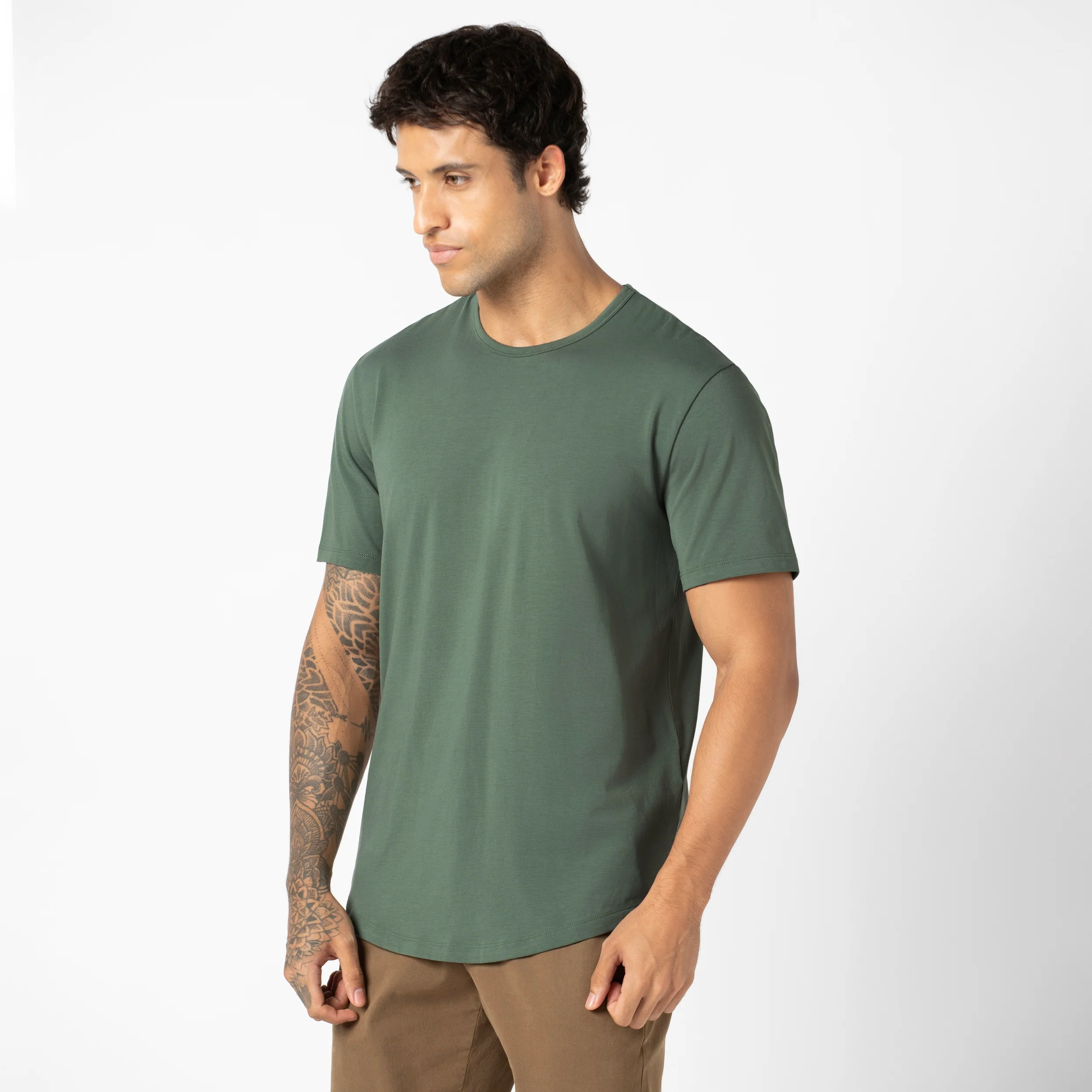 Supima Curved Tee - Image 9