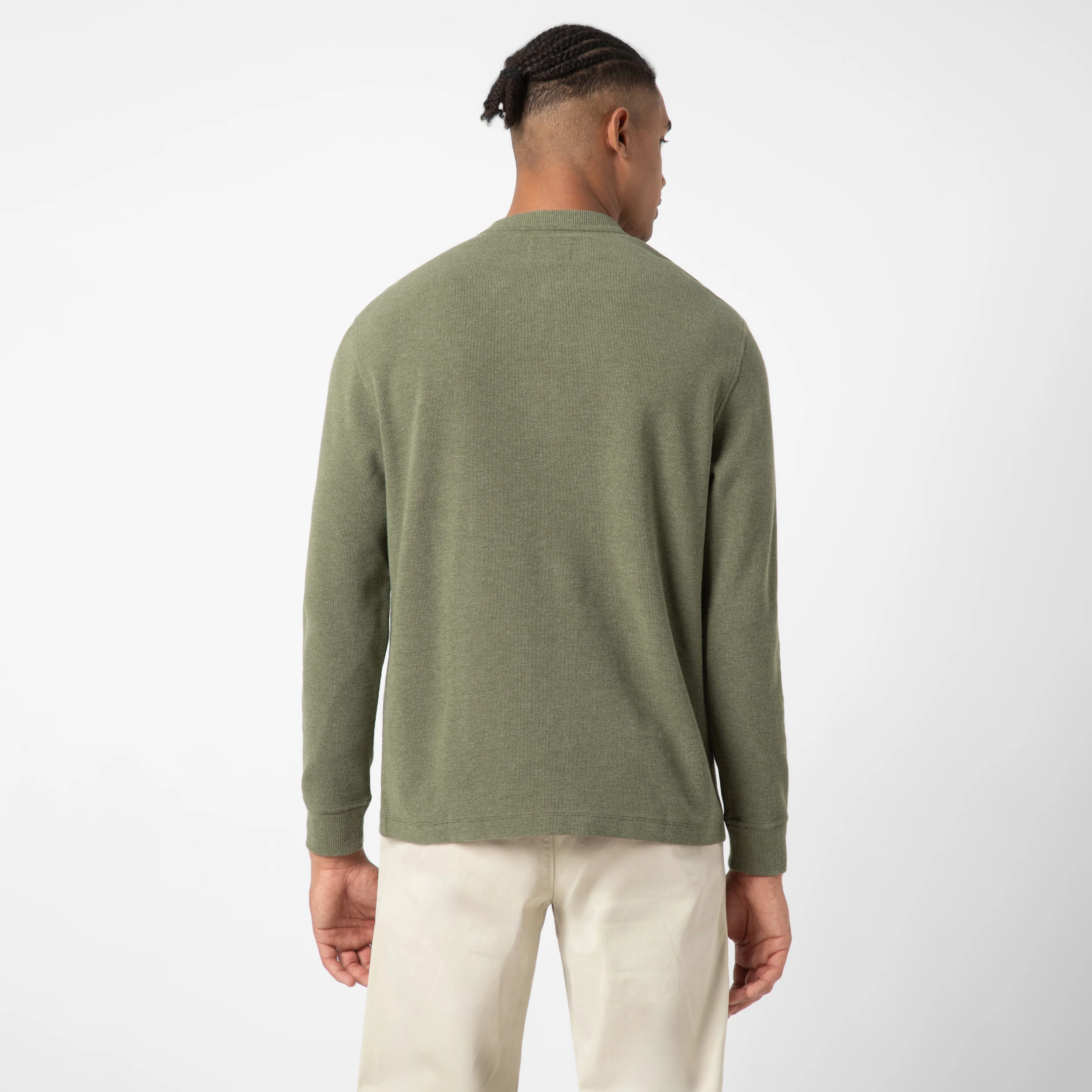 Waffle Knit Henley - Image 3